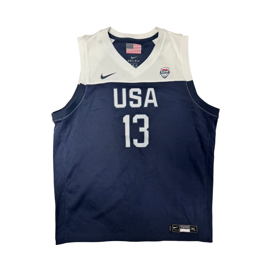 Nike Kids USA Basketball James Harden 13 Jersey XL Navy White Dri-FIT Limited